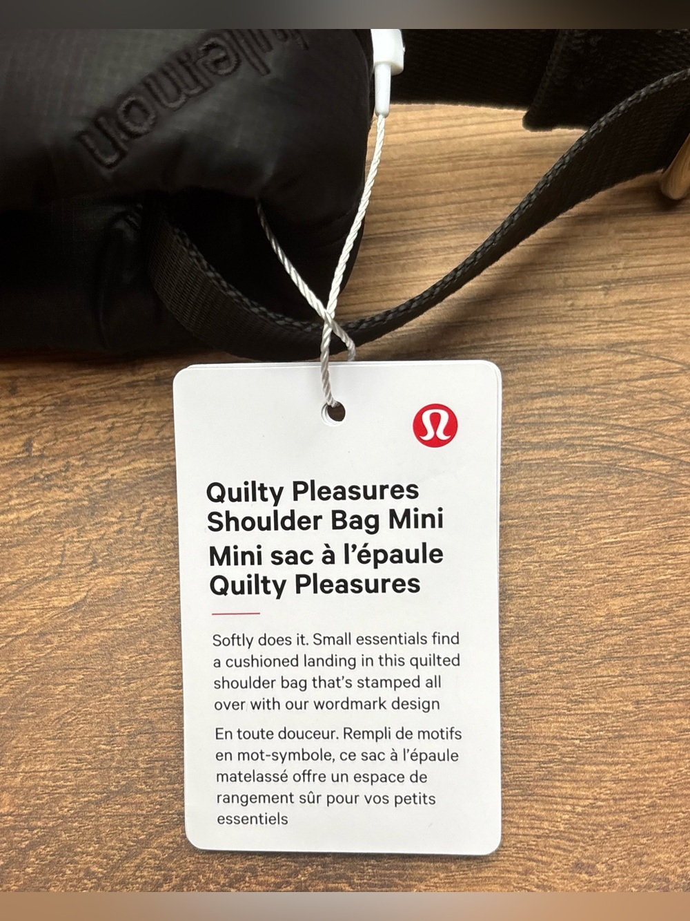 NWT Lululemon Quilty Pleasures Shoulder Bag Mini In Black - Picture 9 of 10